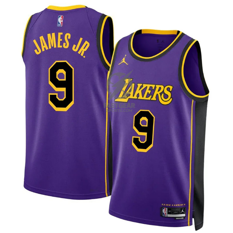 Brownie James Jr. 9 Los Angeles Lakers Jordan Statement Edition 24/25 NBA Jersey