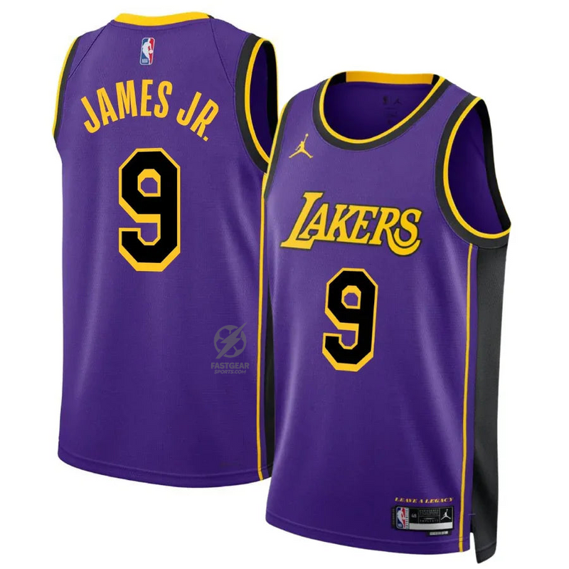 Brownie James Jr. 9 Los Angeles Lakers Jordan Statement Edition 24/25 NBA Jersey