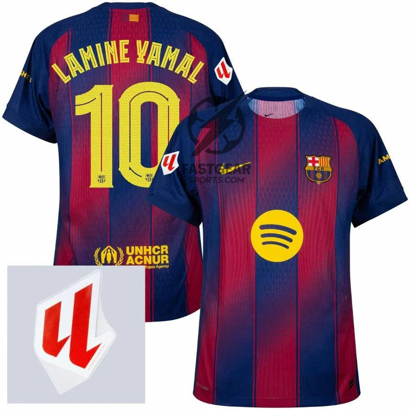 Barcelona Lamine Yamal 10 Home Authentic Player 2025/26 Dri-Fit ADV Match - La Liga Patch