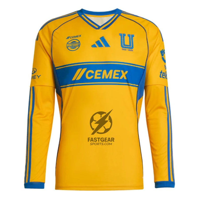 Tigres Home Long Sleeve Fan Jersey 2025/26