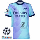 Arsenal Third Fan Jersey 2024/25 Patches UCL UEFA Foundation (Official Printing)