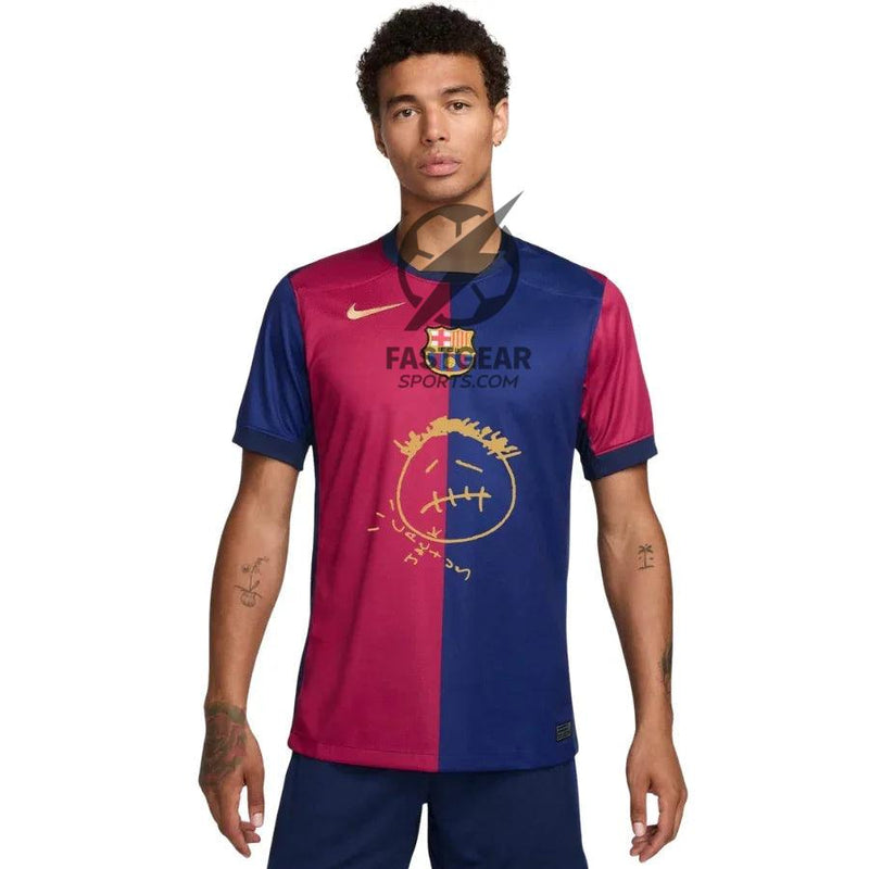 Barcelona Travis Scott Home Fan Jersey 2025/26 Special Edition FC Barcelona Collab With Travis Scott