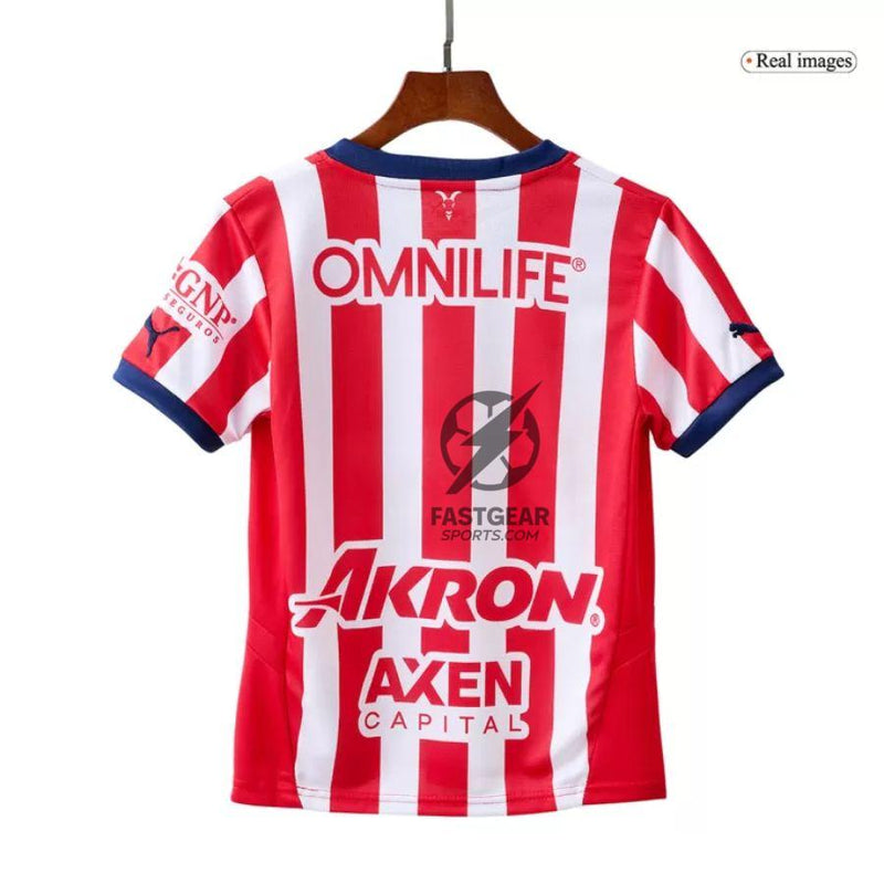 Kids KIT Chivas de Guadalajara Home Jersey 2024/25
