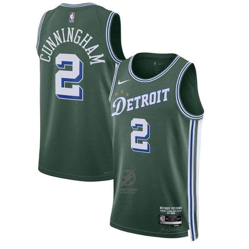 Cade Cunningham Detroit Pistons Unisex 2023 NBA Jersey - City Edition - Green