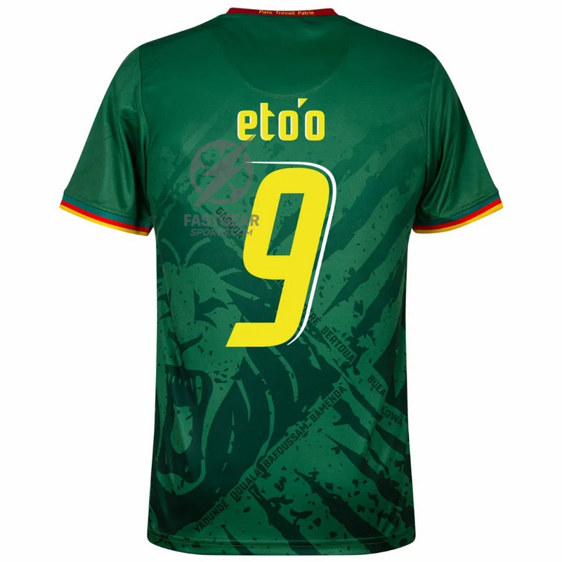 Cameroon Home Eto'o 9 Fan Jersey 2025/26
