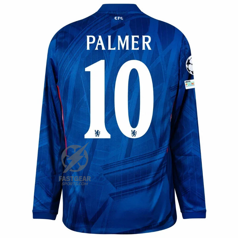 Chelsea Home Long Sleeve Fan Jersey 2025/26 - Patchs Club World Cup UCL UEFA (Official Printing)