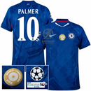 Chelsea Home Palmer 10 Authentic Player 2025/26 - Patchs Club World Cup UCL UEFA (Official Printing)