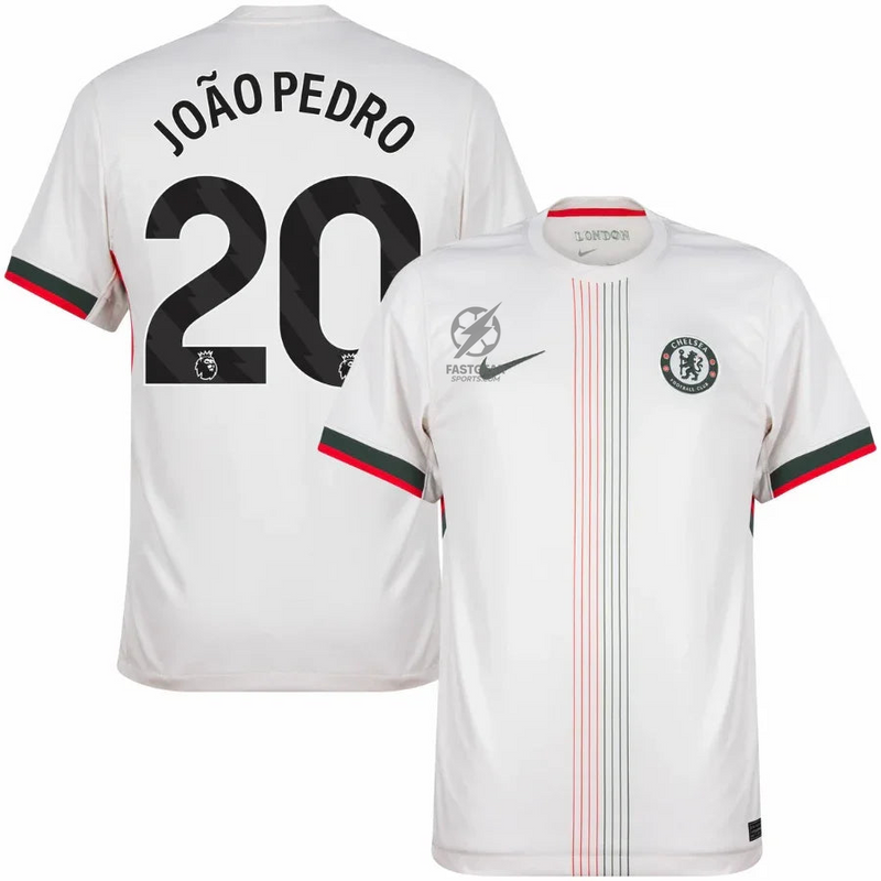 Chelsea Joao Pedro 20 Away Fan Jersey 2025/26