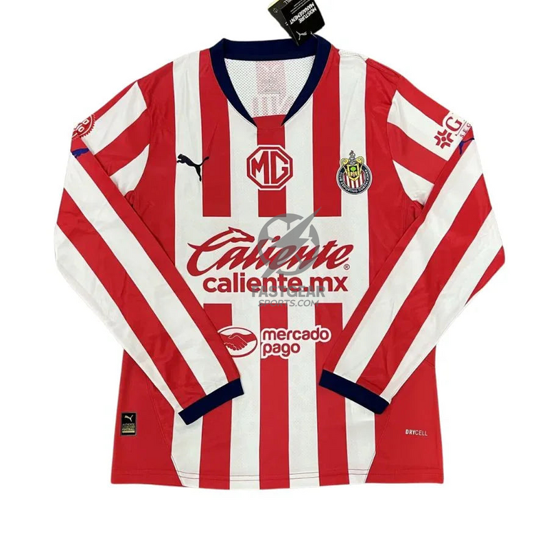 Chivas de Guadalajara Home Long Sleeve Fan Jersey 2024/25