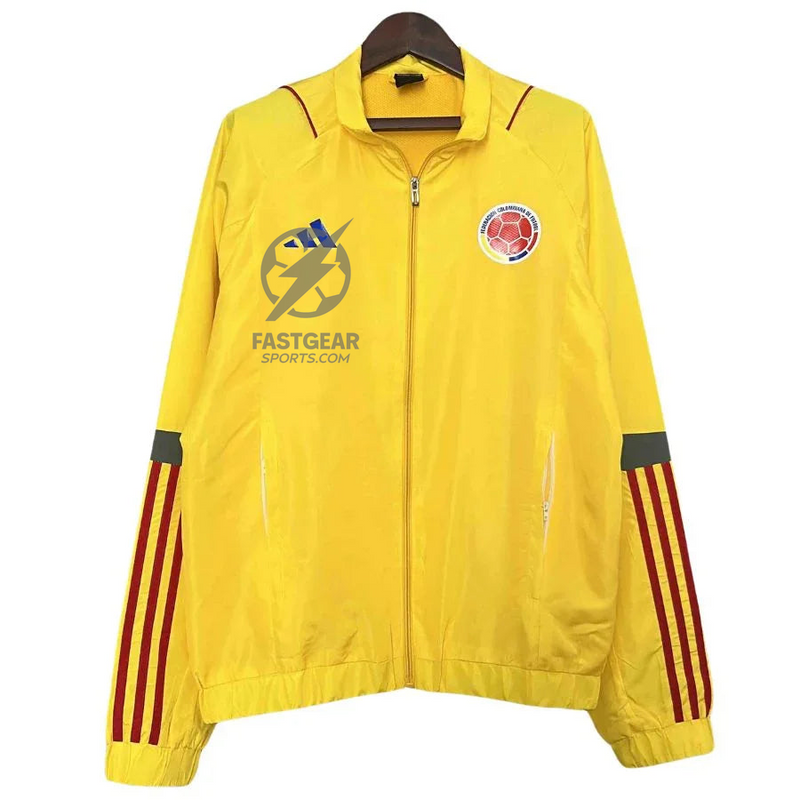 Colombia 24/25 Windbreaker Jacket Yellow - Adidas