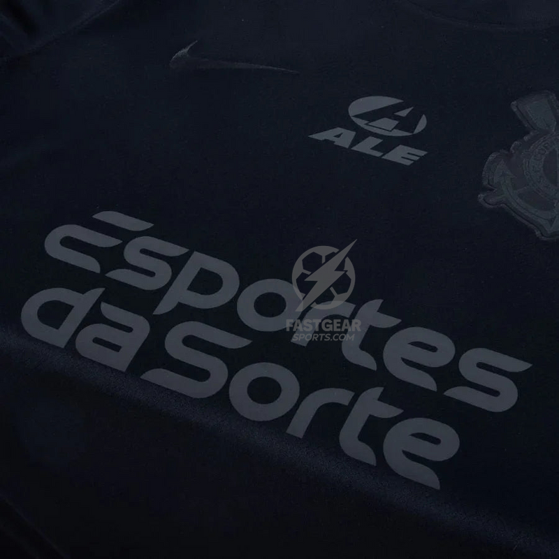 Corinthians Away Fan Jersey 2024/25 Full Sponsor (Official Printing)