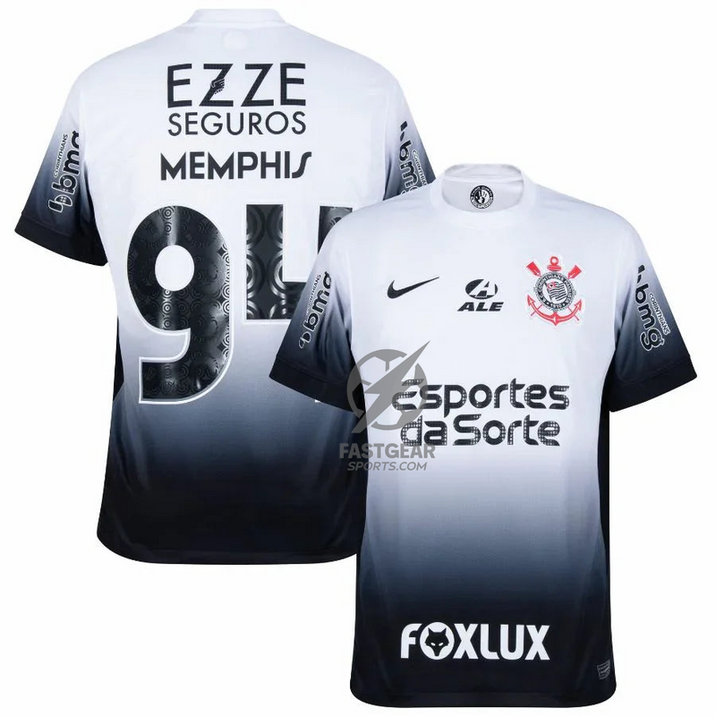 Corinthians Home Fan Jersey 2024/25 Full Sponsor (Official Printing)
