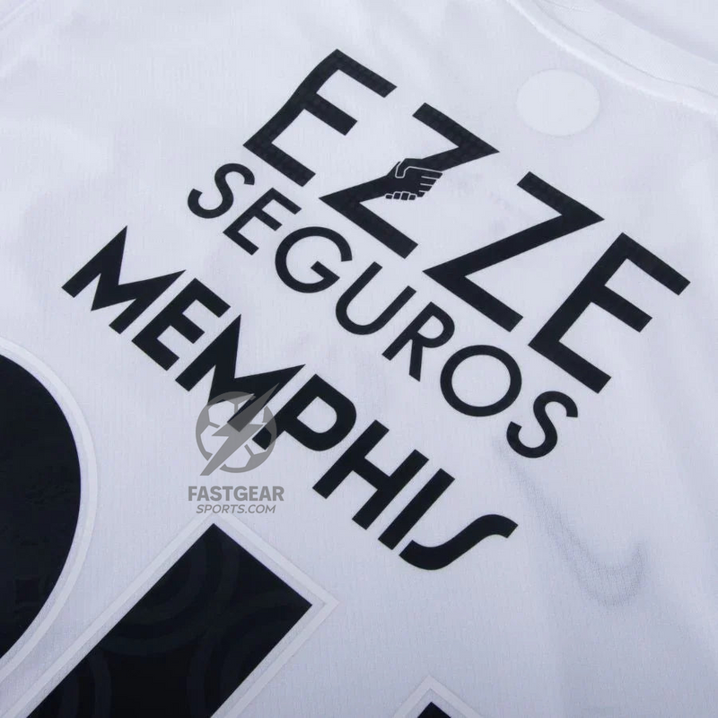 Corinthians Memphis 94 Home Fan Jersey 2024/25 Full Sponsor (Official Printing)