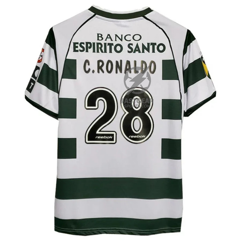Sporting Home Retro Jersey 2002/03