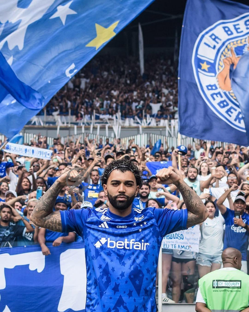 Cruzeiro Away GABI 9 Fan Jersey 2024/25 Gabigol
