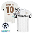 Bayer 04 Leverkusen Away Fan Jersey 2024/25 Patches UCL UEFA Foundation (Official Printing)