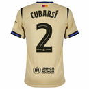 Barcelona Away Cubarsí 2 Fan Jersey 2025/26 Official Printing (UCL)