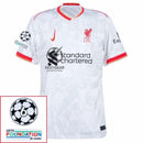 Liverpool Away 2024/25 Patches UCL UEFA Foundation (Official Printing)