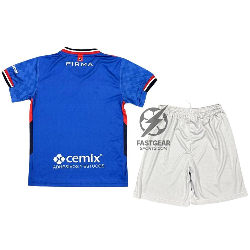 Kids Kit Cruz Azul Home Fan Jersey 2025/26