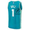 LaMelo Ball Charlotte Hornets Fanatics Branded unisex 23/24 Fast Break NBA Jersey - Teal - City Edition