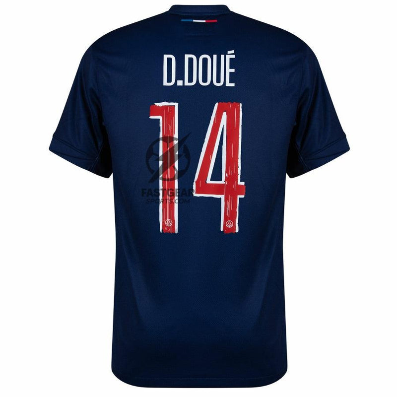 PSG  D.Doué 14 Home Fan Jersey 2024/25