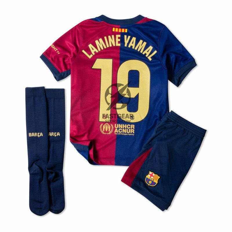 Kids KIT Barcelona Home Jersey 2024/25