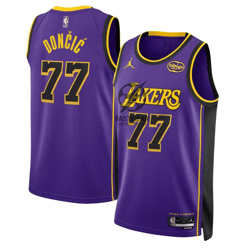 Luka Doncic 77 Los Angeles Lakers Jordan Statement Edition NBA Jersey