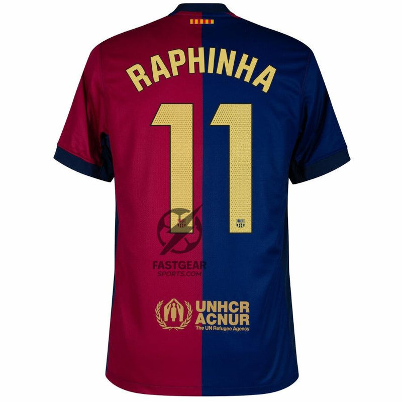 Barcelona Raphinha 11 Home Fan Jersey 2024/25