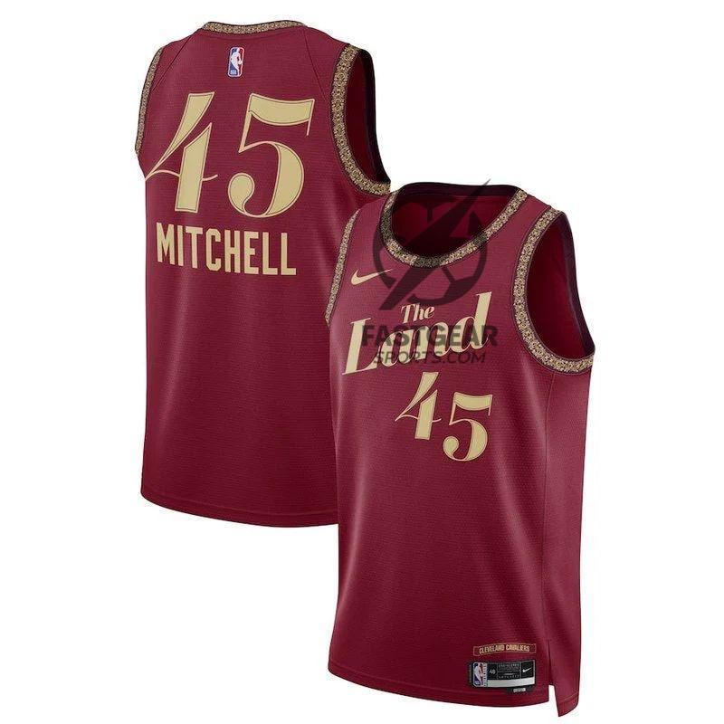 Donovan Mitchell Cleveland Cavaliers Unisex 23/24 NBA Jersey - Wine - City Edition