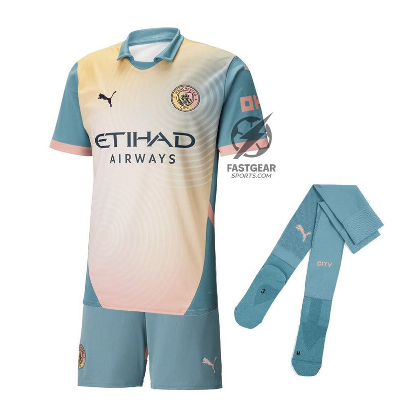 Kids KIT Manchester City Fourth Jersey 2024/25