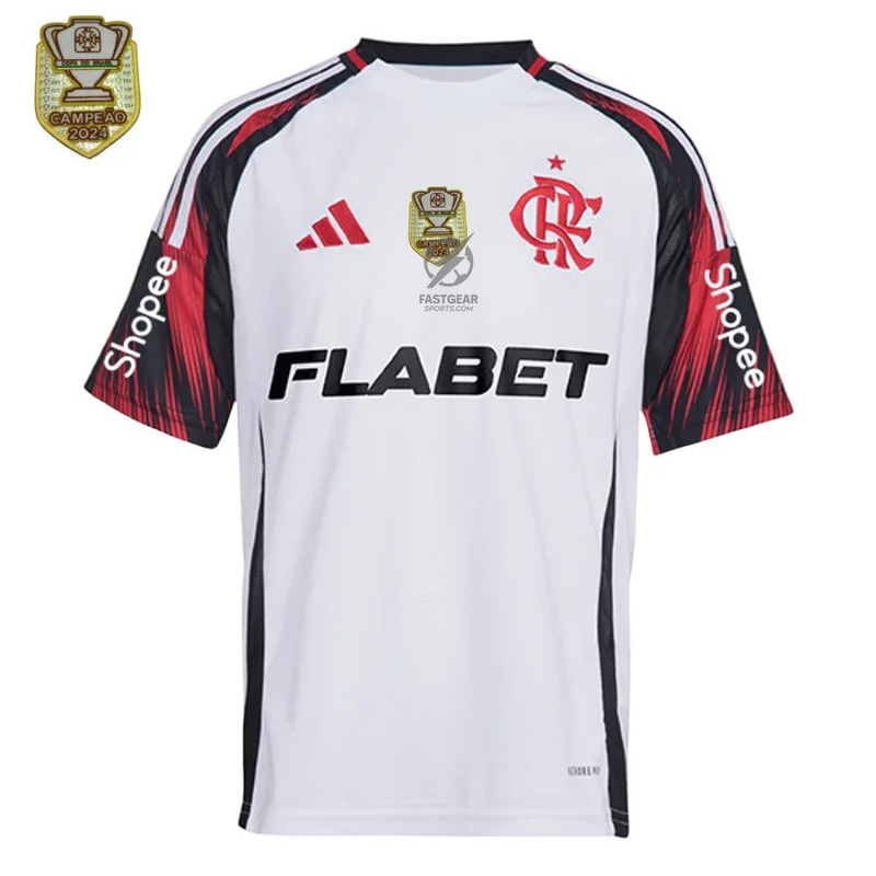 Flamengo Away Fan Jersey 2025/26 Patch Campeon