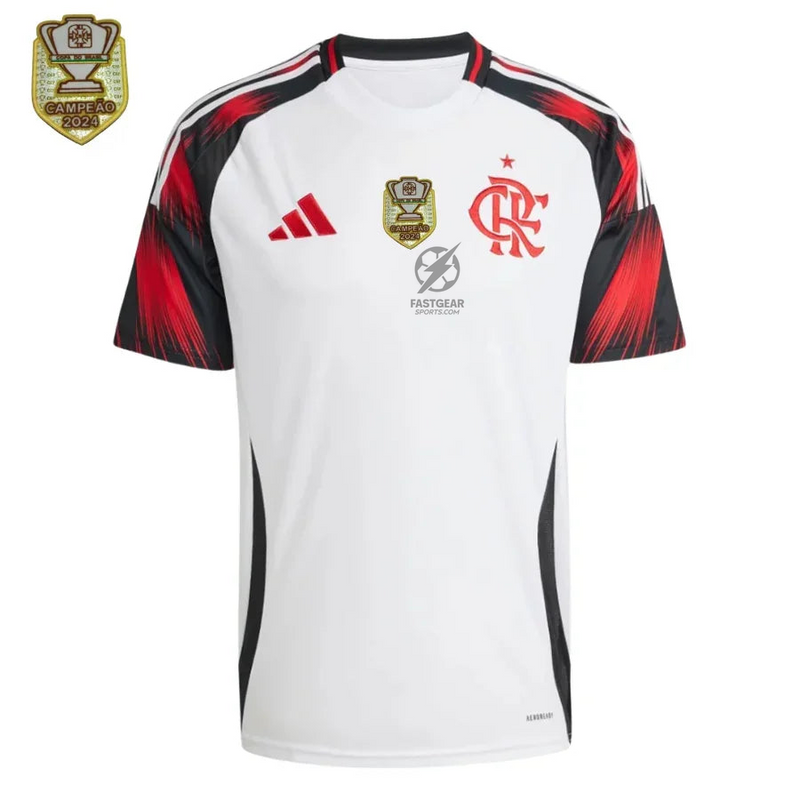 Flamengo Away Fan Jersey 2025/26 Patch Campeon