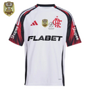 Flamengo Away Fan Jersey 2025/26 Patchs + Full Sponsor (Official Printing)