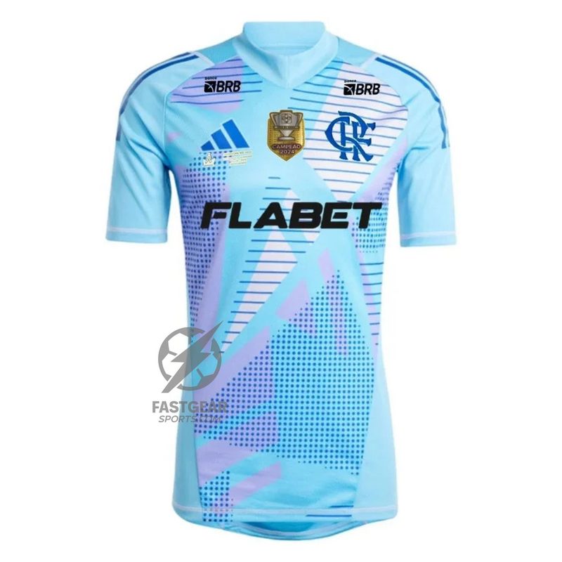 Flamengo GK Fan Jersey 2025/26 Patch Campeon 2024