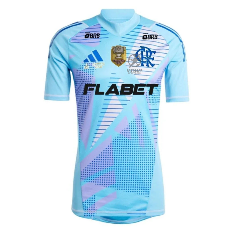 Flamengo GK Fan Jersey 2025/26 Patch Campeon 2024