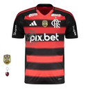 Flamengo Home Fan Jersey 2025/26 Full Sponsor (Official Printing)