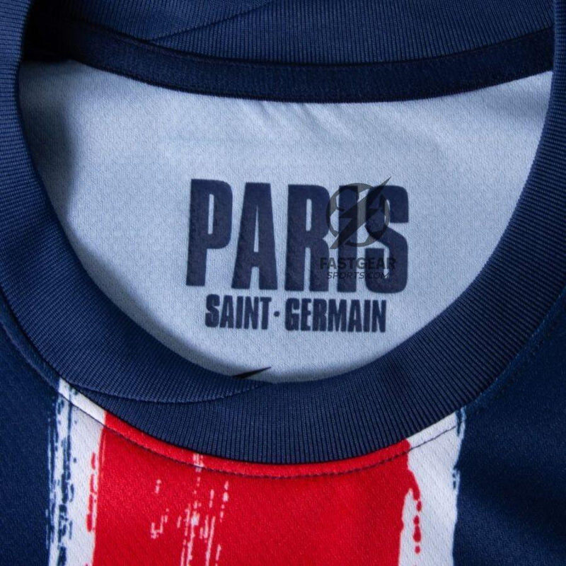 Paris Saint-Germain Kvaratskhelia 7 Fan Jersey Home 2024/25 Patches UCL UEFA Foundation (Official Printing)