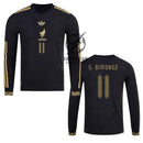 Mexico Santiago Giménez 2025 Special Edition Long Sleeve Authentic Player Third Jersey by adidas