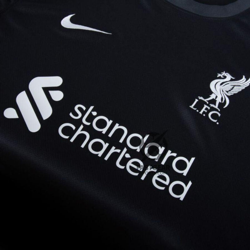 Liverpool Mohamed Salah 11 Away 2024/25 Patches UCL UEFA Foundation (Official Printing)