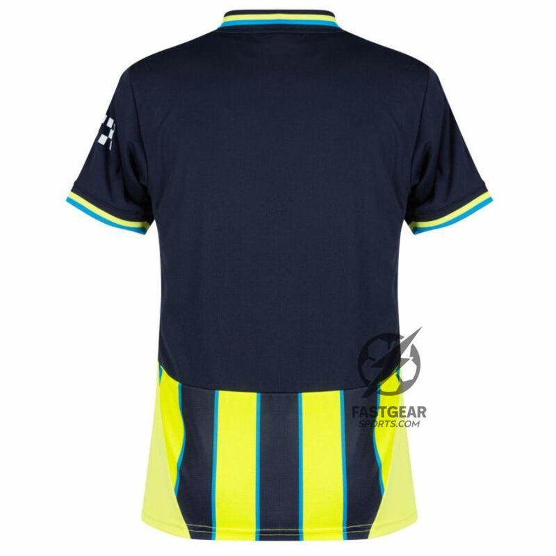 Manchester City Away 2024/25 Patches UCL UEFA Foundation (Official Printing)