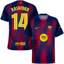 Barcelona Home Rashford 14 Home Fan Jersey 2025/26