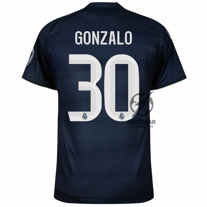 Real Madrid Gonzalo 30 Away Fan Jersey 2025/26