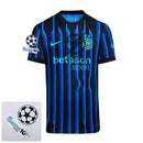 Inter Milan Home Fan Jersey 2025/26 Patches UCL + 10th Anniversary UEFA.