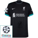 Liverpool Away 2024/25 Patches UCL UEFA Foundation (Official Printing)