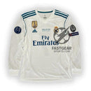 Retro Real Madrid Long-sleeve Home Jersey 2017/18