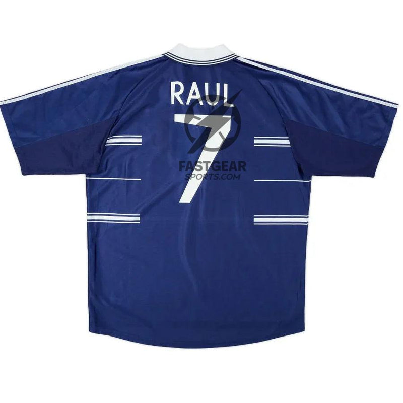 Raul #7 Real Madrid Away Retro Jersey 1998/99