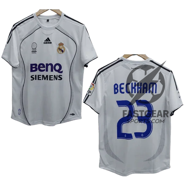 Beckham 2006-07 Real Madrid Home Jersey  Retro Collection