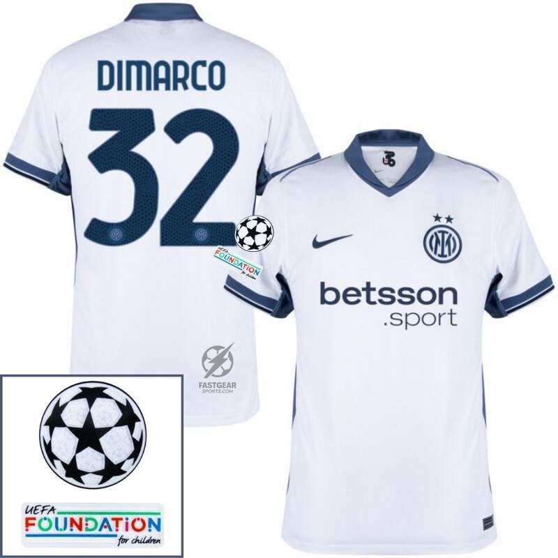 Inter Milan Away 2024/25 Patches UCL UEFA Foundation (Official Printing)