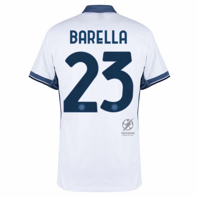 Inter Milan Barella 23 Away 2024/25 Patches UCL UEFA Foundation (Official Printing)