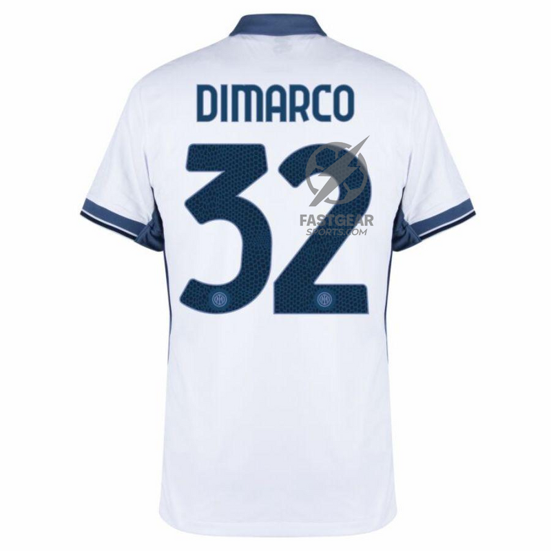 Inter Milan Dimarco 32 Away 2024/25 Patches UCL UEFA Foundation (Official Printing)